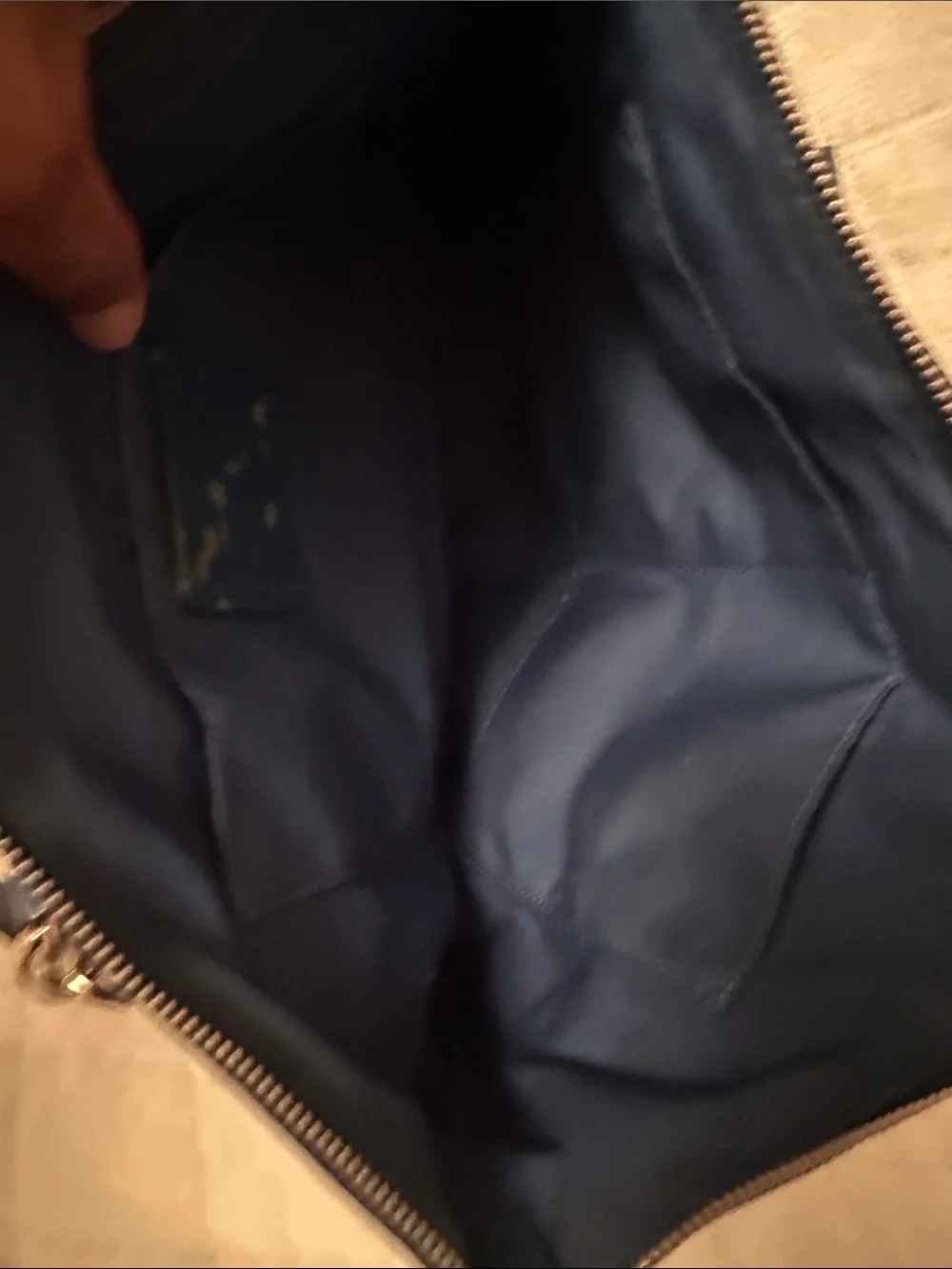 Coach Teal Leather Tote with Gold Hardware